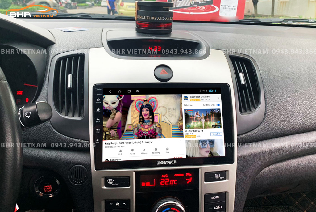  Giải trí Youtube, xem phim sống động trên màn hình Zestech Z500 Kia Forte 2008 - 2013