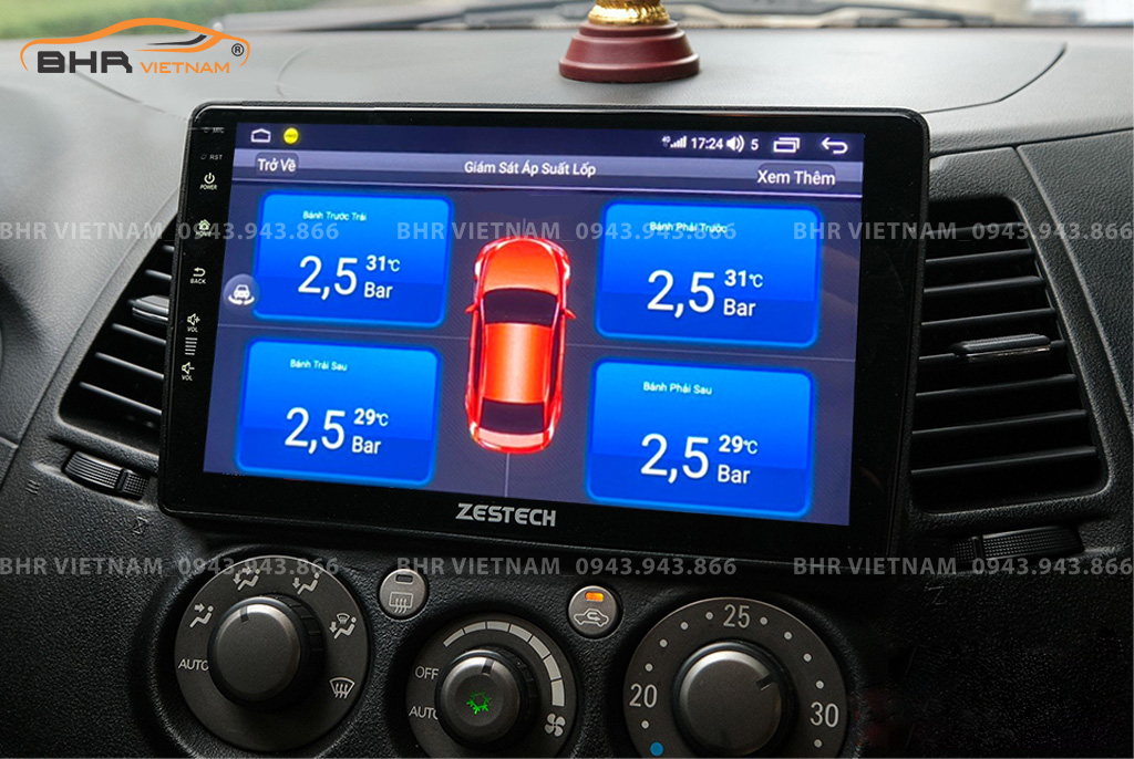  Màn hình DVD Zestech Z500 Mitsubishi Grandis 2003 - 2011 tích hợp cảm biến áp suất lốp