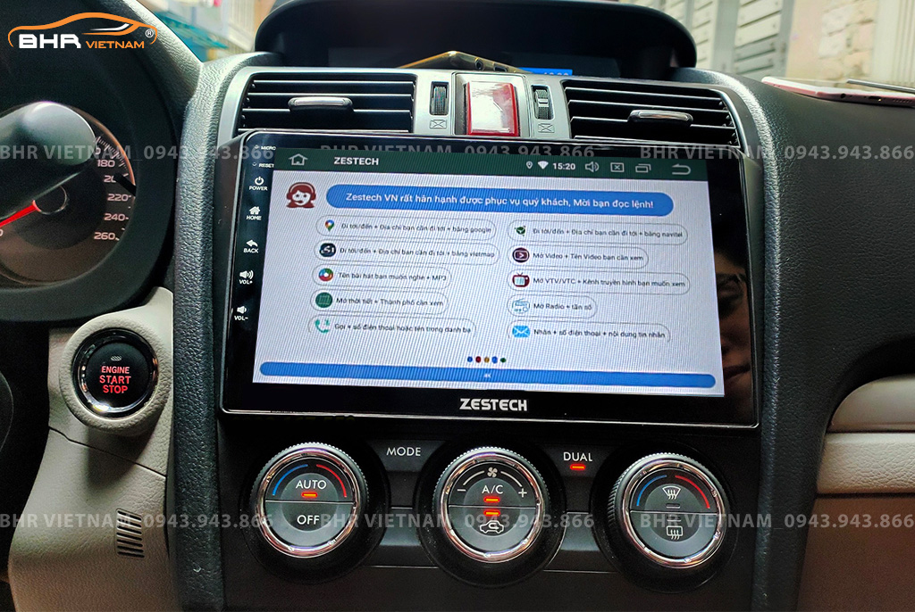 Điều khiển bằng giọng nói thông minh màn hình Zestech Z500 Subaru Forester 2013 - 2019