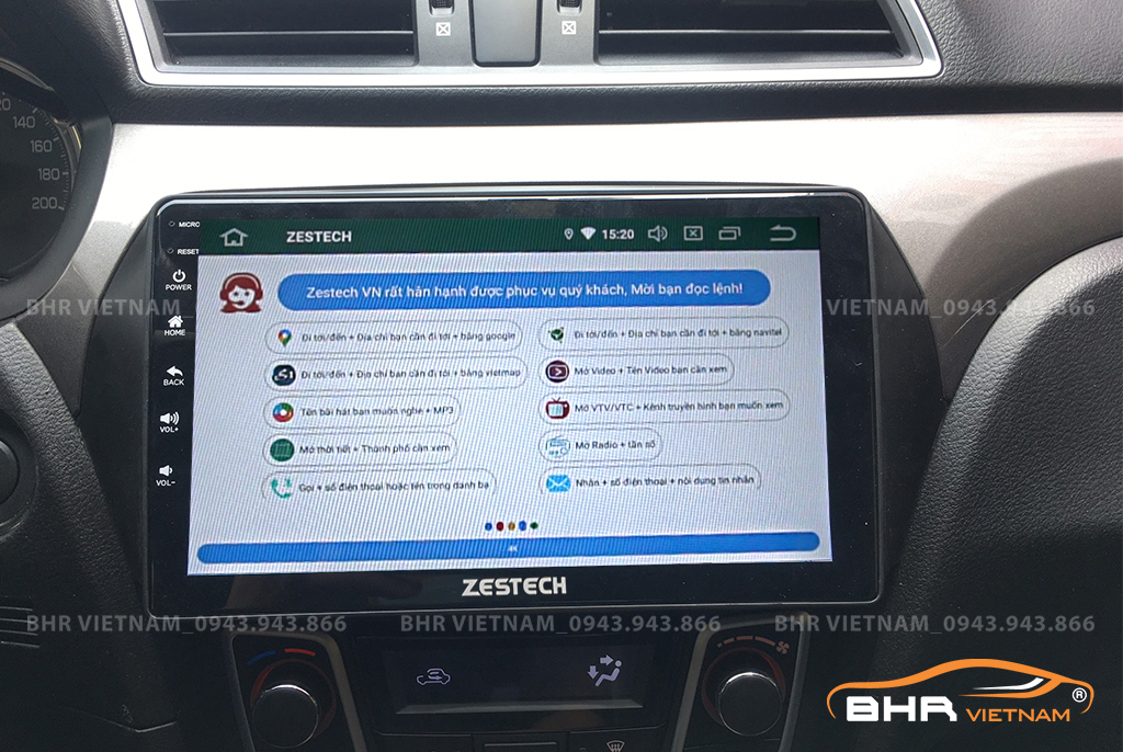 Điều khiển bằng giọng nói thông minh màn hình Zestech Z500 Suzuki Ciaz 2016 - nay