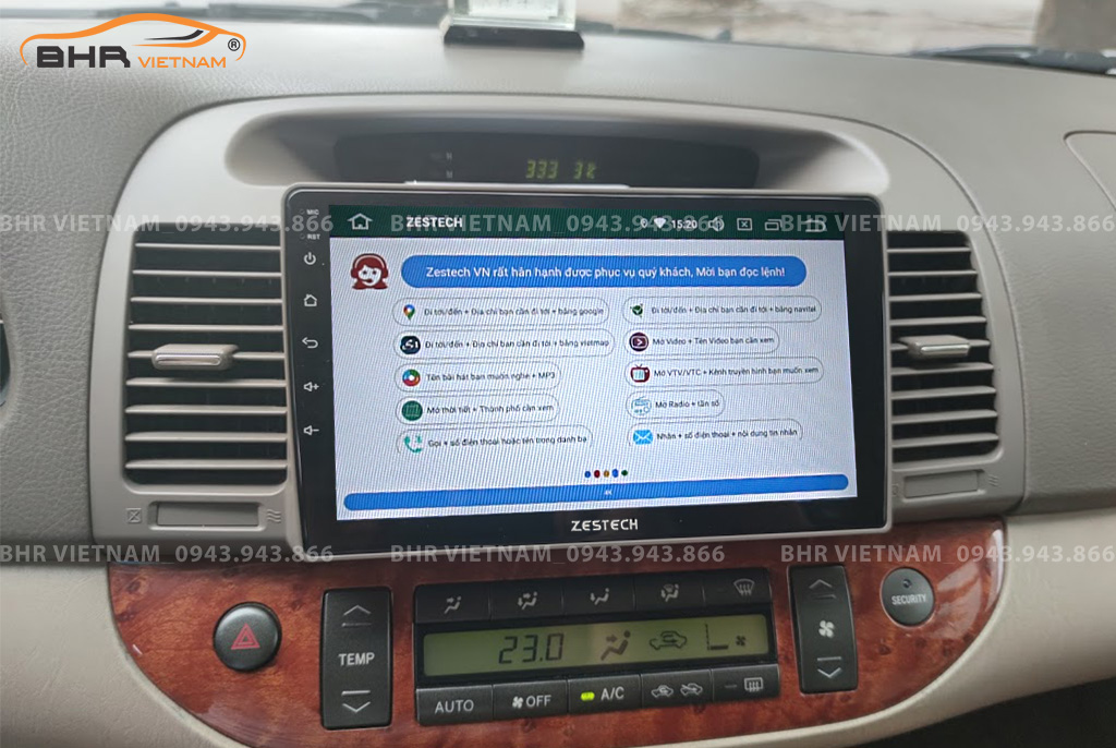 Điều khiển bằng giọng nói thông minh màn hình Zestech Z500 Toyota Camry 2003 - 2005