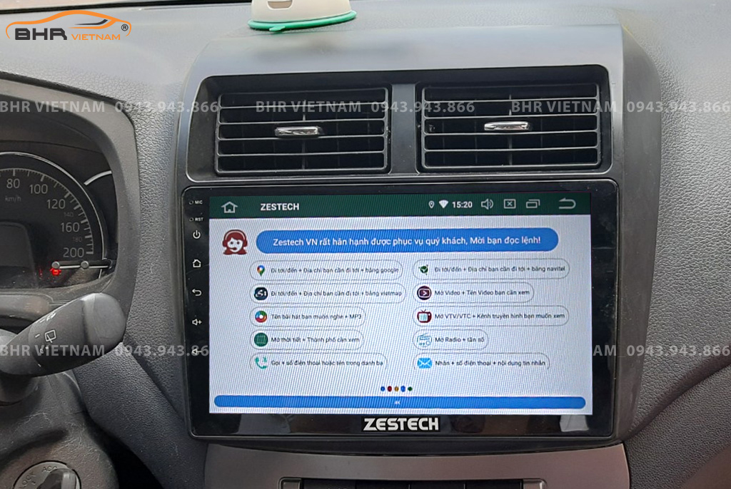 Điều khiển bằng giọng nói thông minh màn hình Zestech Z500 Toyota Wigo 2019 - nay