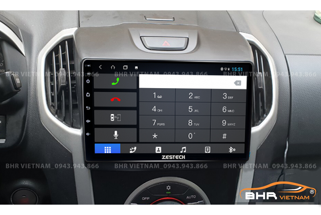 Kết nối điện thoại trên màn hình Zestech Z800 Pro Chevrolet Colorado 2011 - 2016