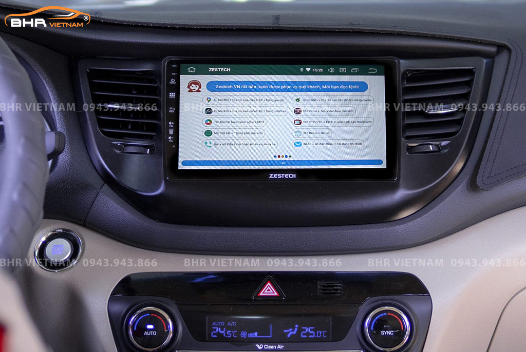 Điều khiển bằng giọng nói thông minh màn hình Zestech Z800 Pro Hyundai Tucson 2015 - 2018