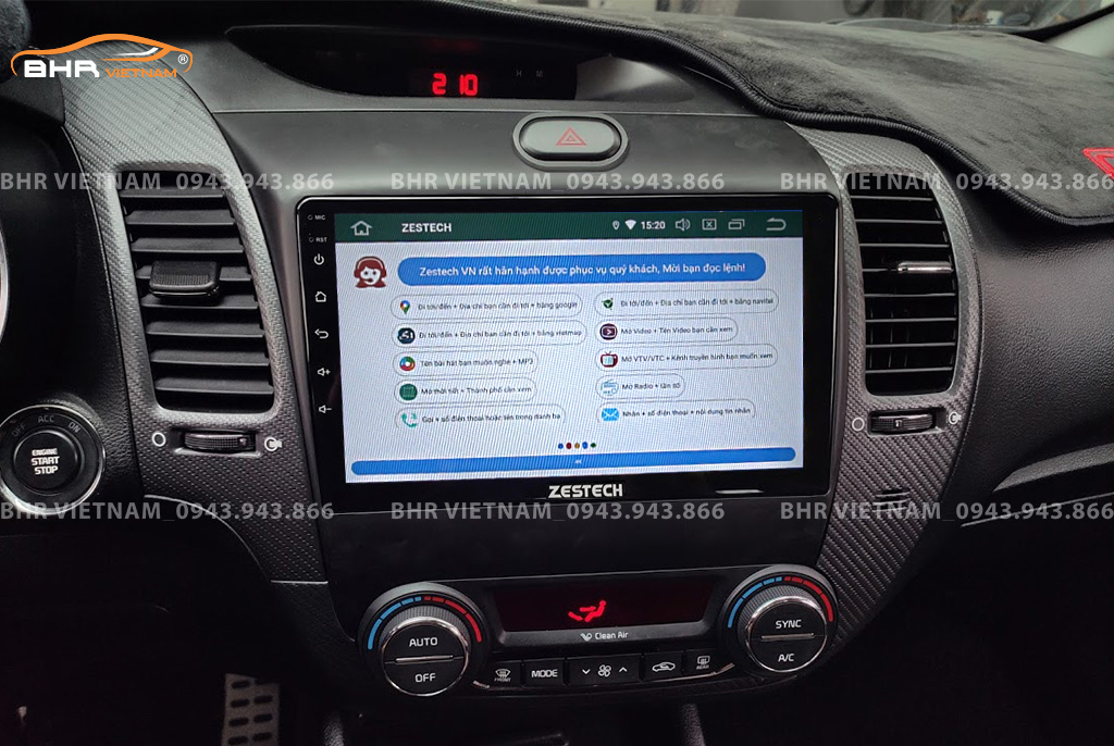 Điều khiển bằng giọng nói thông minh màn hình Zestech Z800 Pro Kia Cerato 2013 - 2018
