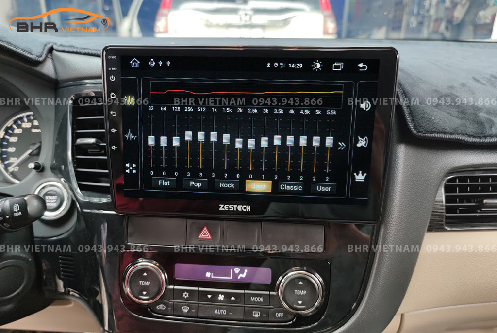 Trải nghiệm âm thanh DSP 16 kênh trên màn hình Zestech Z800 Pro Mitsubishi Outlander 2016 - 2019