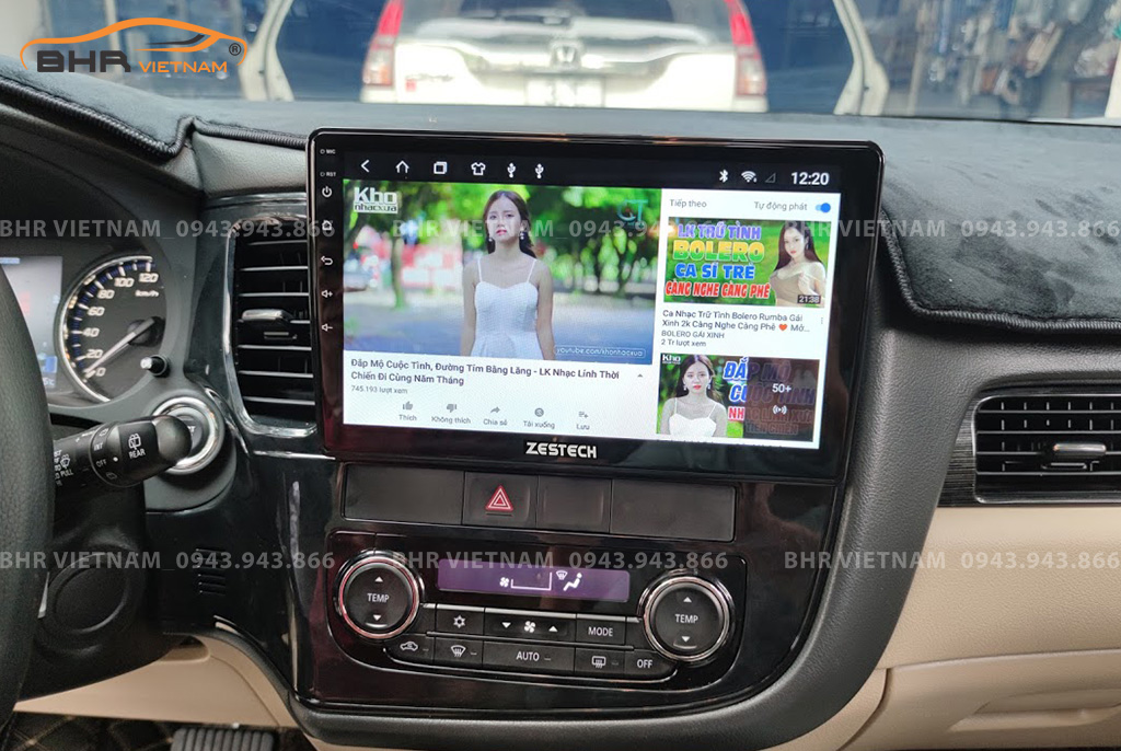 Giải trí Youtube, xem phim sống động trên màn hình Zestech Z800 Pro Mitsubishi Outlander 2016 - 2019