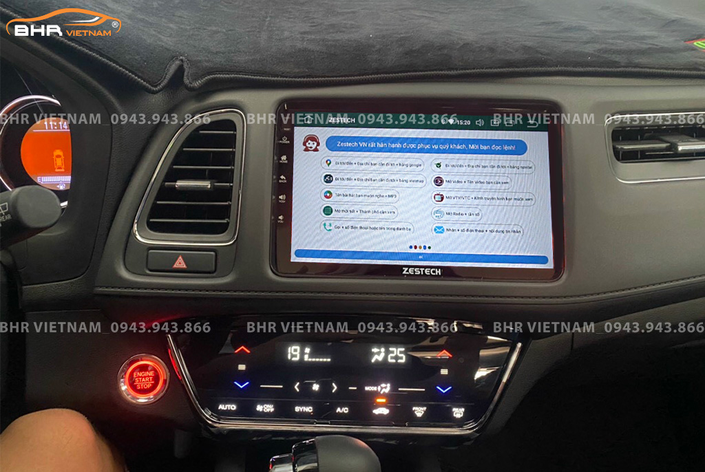 Điều khiển bằng giọng nói thông minh màn hình Zestech Z800+ Honda HRV 2018 - nay