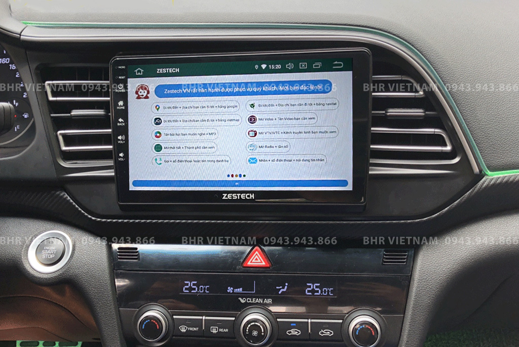 Điều khiển bằng giọng nói thông minh màn hình Zestech Z800+ Hyundai Elantra 2016 - nay
