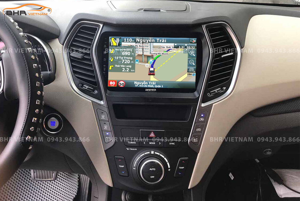 Bản đồ chỉ đường thông minh: Vietmap, Navitel, Googlemap trên Zestech Z800+ Hyundai Santafe 2012 - 2018