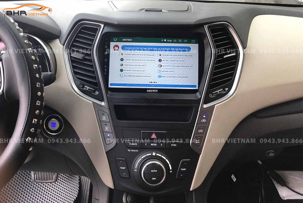 Điều khiển bằng giọng nói thông minh màn hình Zestech Z800+ Hyundai Santafe 2012 - 2018