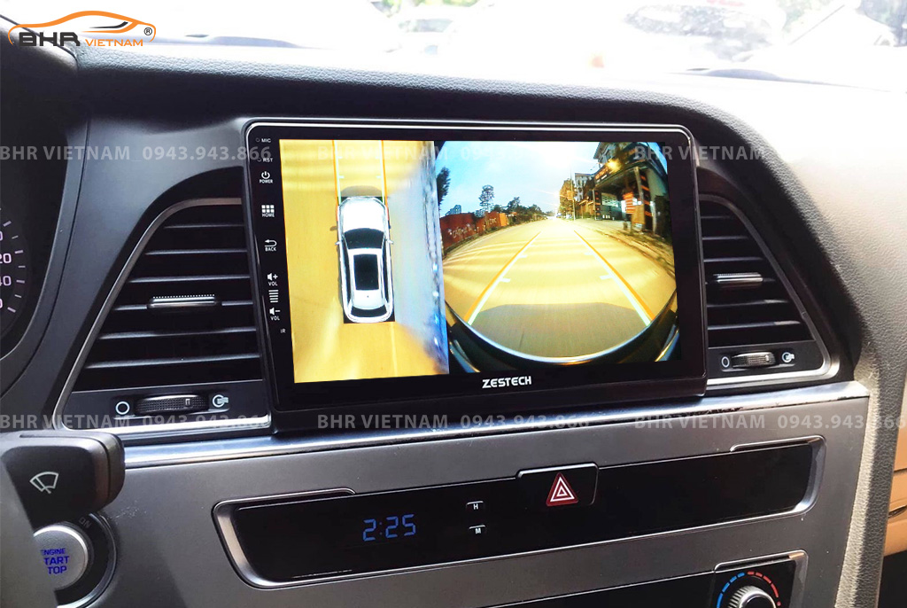 Hình ảnh quan sát camera trước màn hình DVD Zestech Z800+ Hyundai Sonata 2015 - 2020