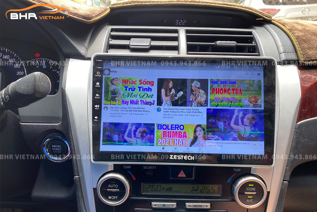  Giải trí Youtube, xem phim sống động trên màn hình Zestech Z800+ Toyota Camry 2012 - 2018