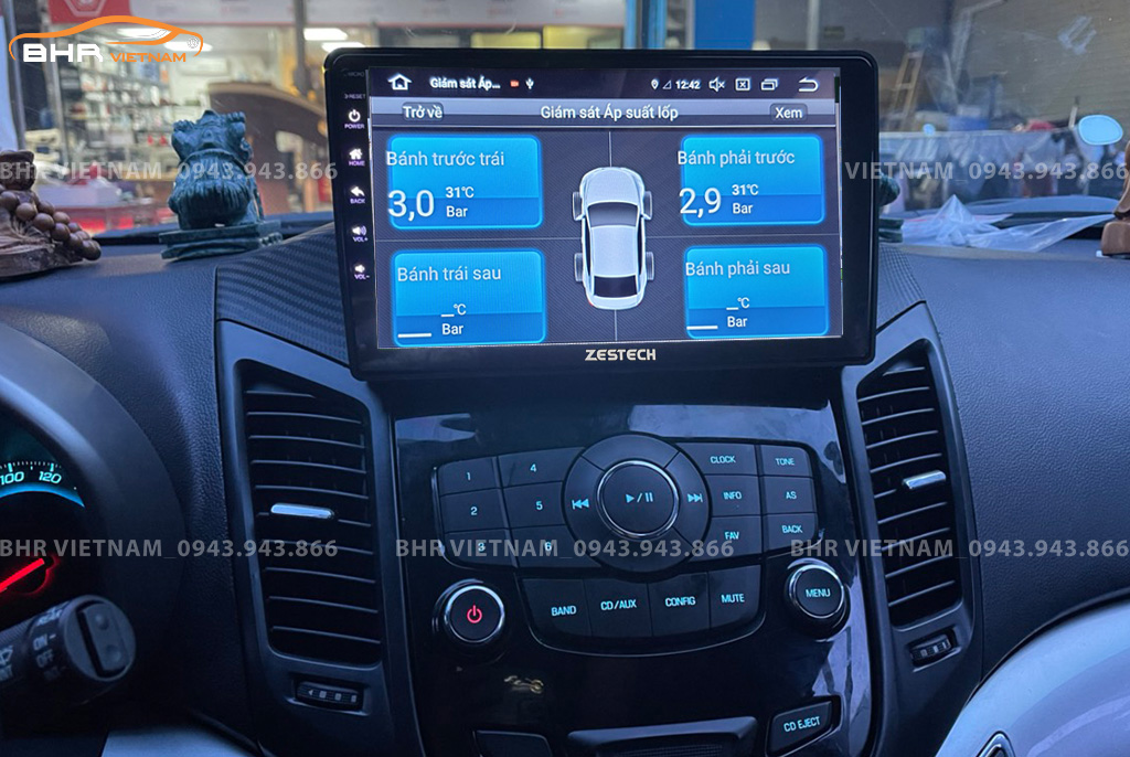  Màn hình DVD Zestech Z800 New Chevrolet Orlando 2011 - 2018 tích hợp cảm biến áp suất lốp