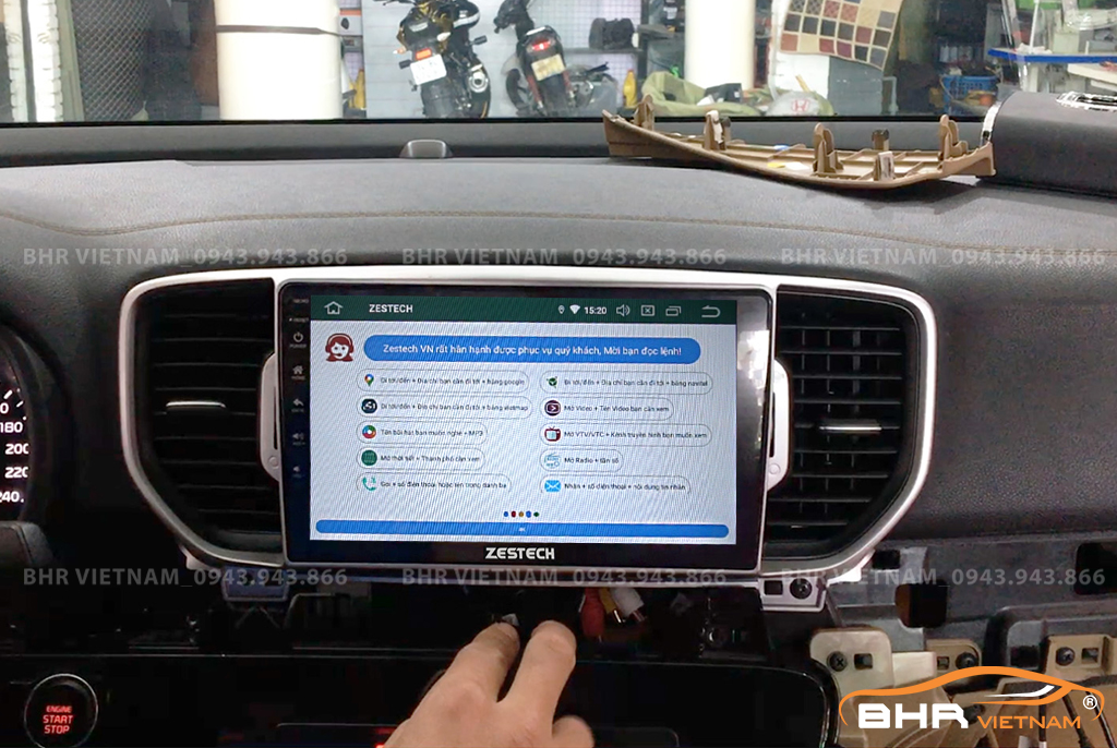 Điều khiển bằng giọng nói thông minh màn hình Zestech Z800 New Kia Sportage 2016 - nay
