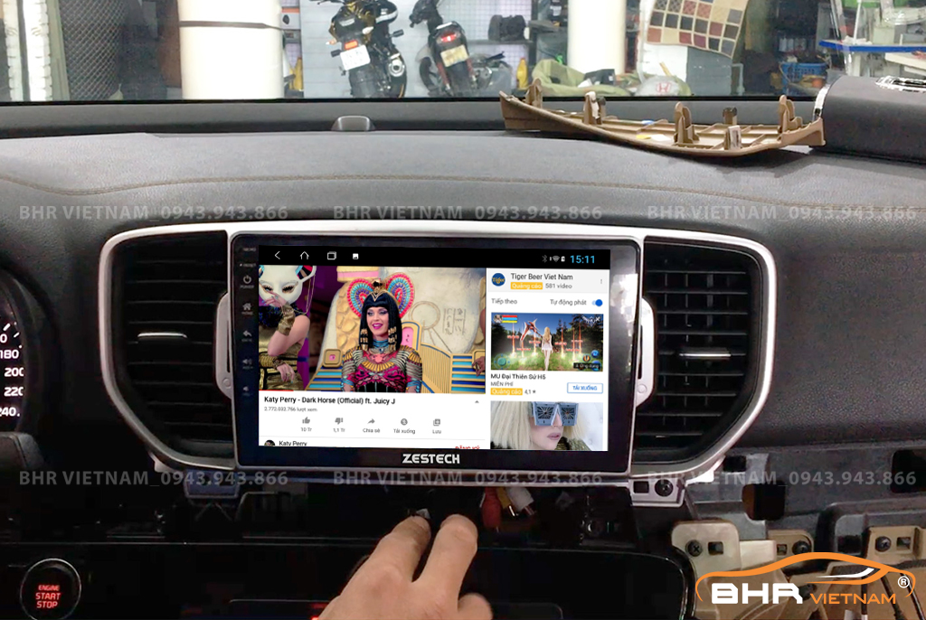  Giải trí Youtube, xem phim sống động trên màn hình Zestech Z800 New Kia Sportage 2016 - nay