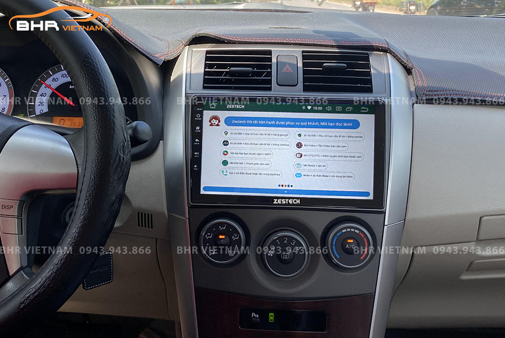 Điều khiển bằng giọng nói thông minh màn hình Zestech Z800 New Toyota Altis 2008 - 2013