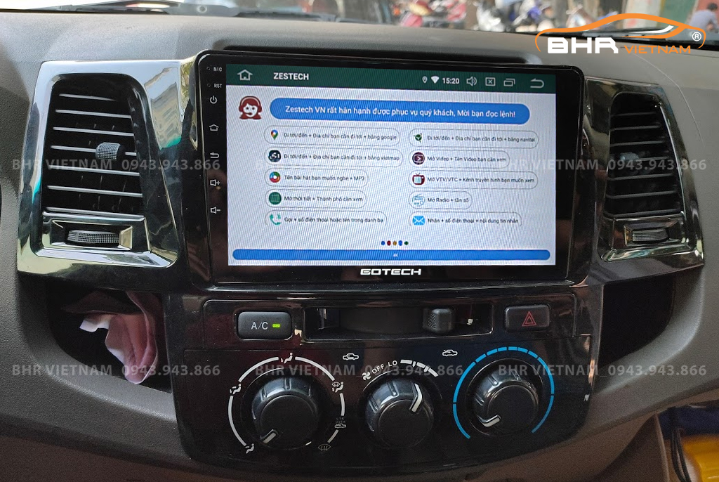 Điều khiển bằng giọng nói thông minh màn hình Zestech Z800 New Toyota Fortuner 2005 - 2016