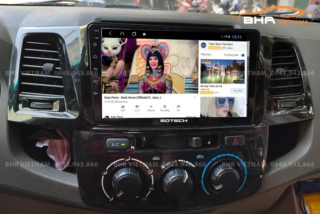  Giải trí Youtube, xem phim sống động trên màn hình Zestech Z800 New Toyota Fortuner 2005 - 2016