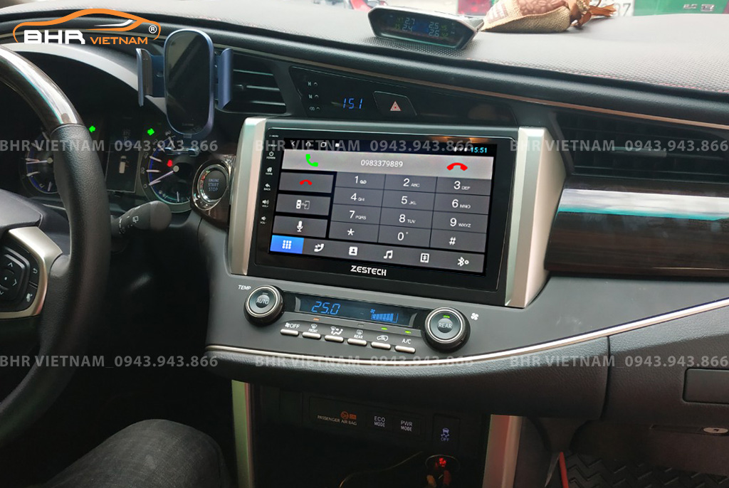 Kết nối điện thoại trên màn hình Zestech Z800 New Toyota Prado 2002 - 2009