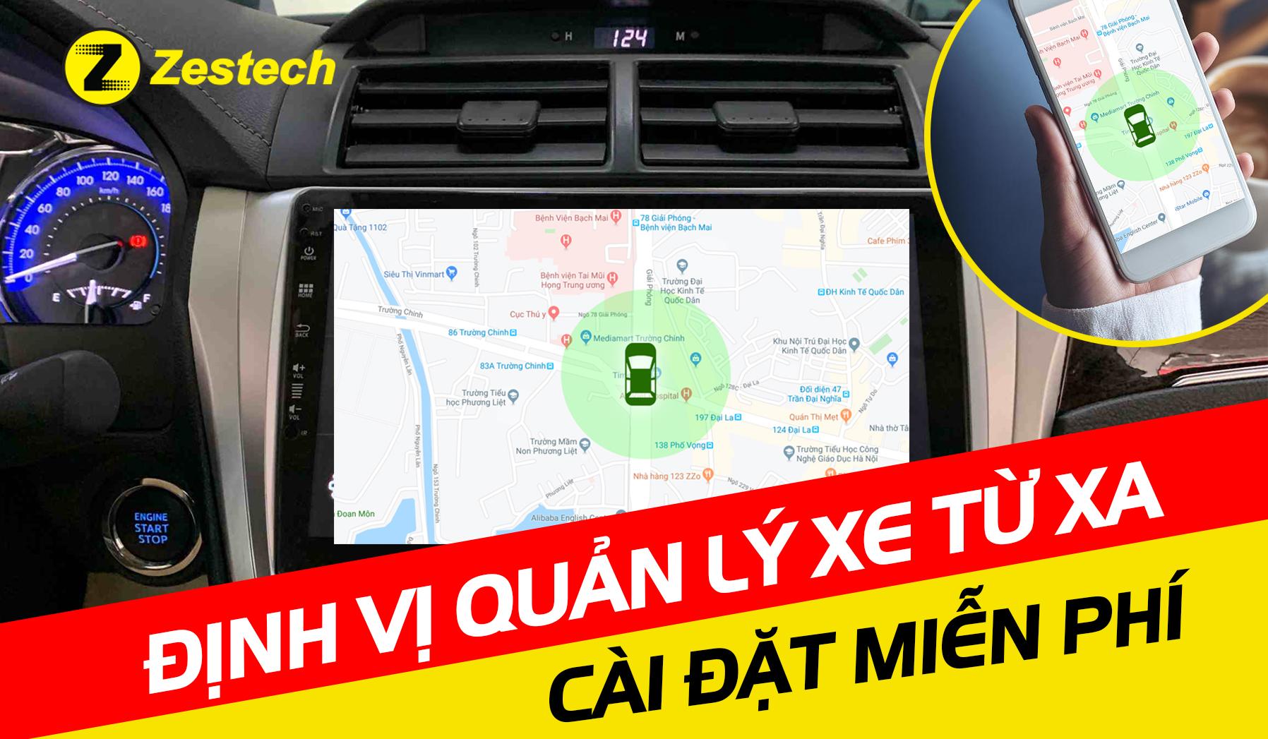 Zestech Pro+ định vị quản lý xe từ xa thông qua điện thoại