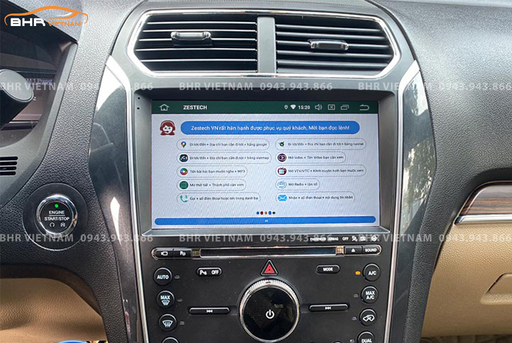 Điều khiển bằng giọng nói thông minh màn hình Zestech Z800 Pro+ Ford Explorer 2016 - nay