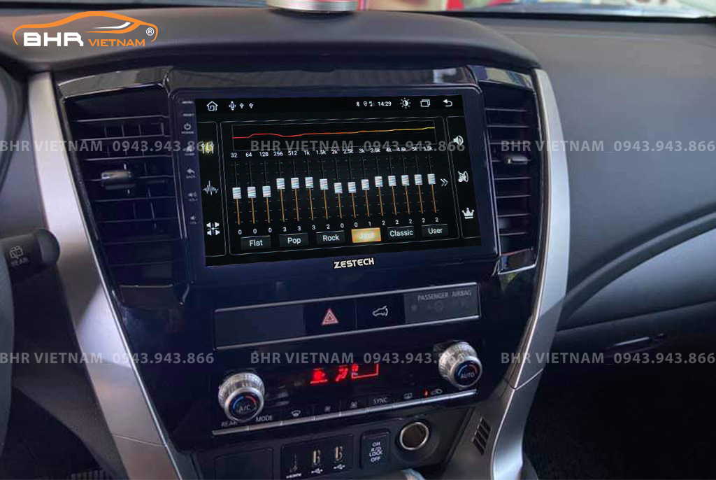 Trải nghiệm âm thanh DSP 16 kênh trên màn hình Zestech Z800 Pro+ Mitsubishi Pajero Sport 2018 - nay