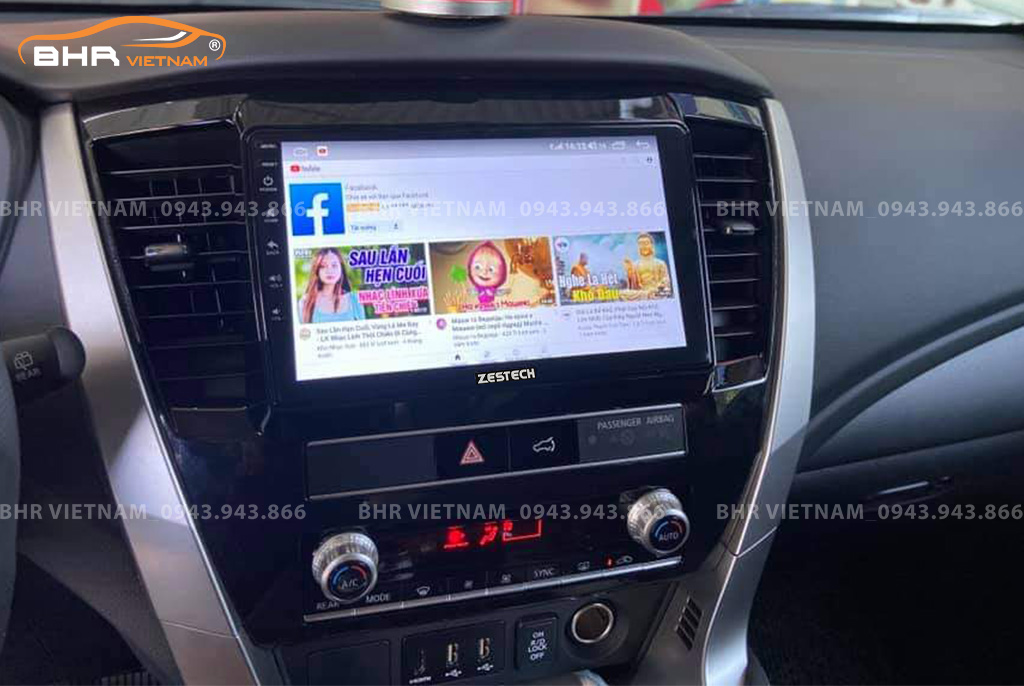 Giải trí Youtube, xem phim sống động trên màn hình Zestech Z800 Pro+ Mitsubishi Pajero Sport 2018 - nay