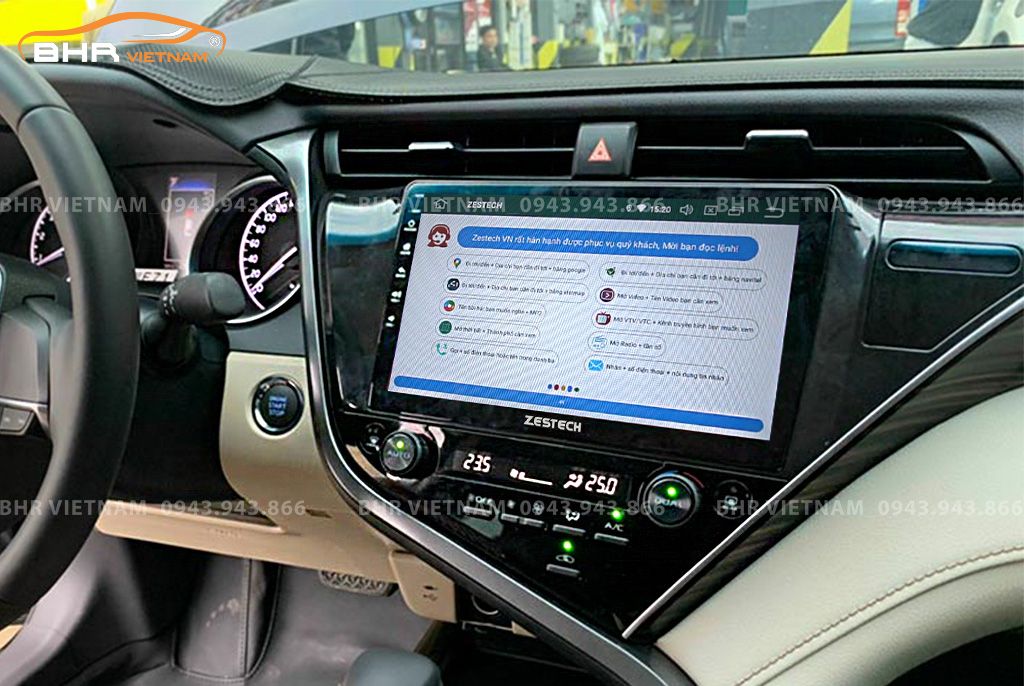Điều khiển bằng giọng nói thông minh màn hình Zestech Z800 Pro+ Toyota Camry 2019 - nay
