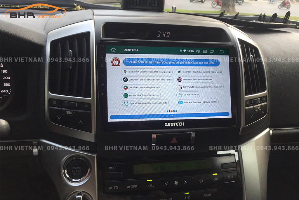 Điều khiển bằng giọng nói thông minh màn hình Zestech Z800 Pro+ Toyota Land Cruiser 2008 - 2015