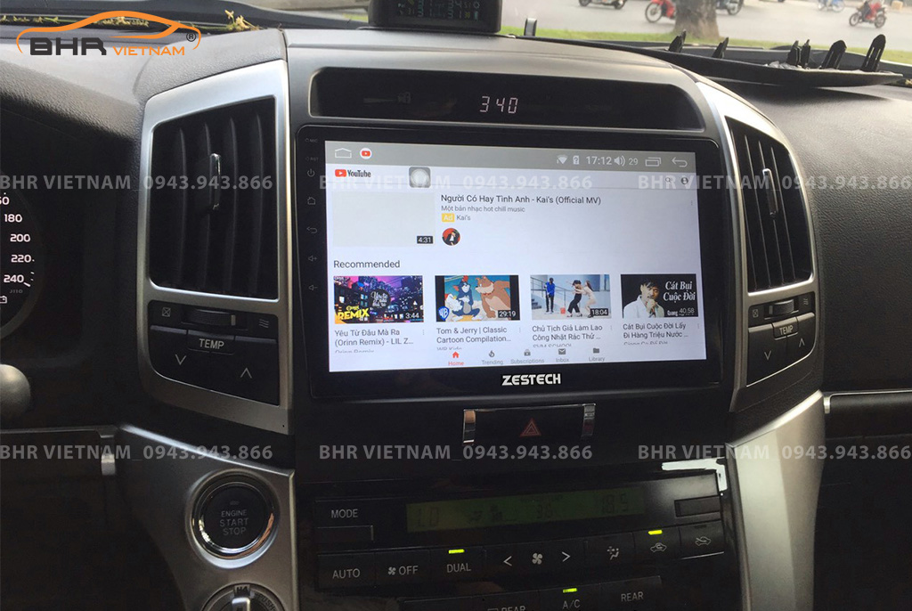 Giải trí Youtube, xem phim sống động trên màn hình Zestech Z800 Pro+ Toyota Land Cruiser 2008 - 2015