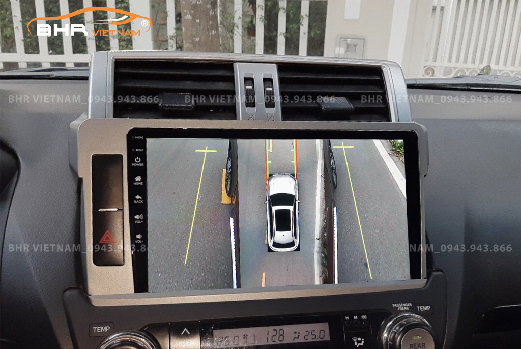 Hình ảnh quan sát camera 2 bên gương Zestech Z800 Pro+ Toyota Prado 2010 - 2016