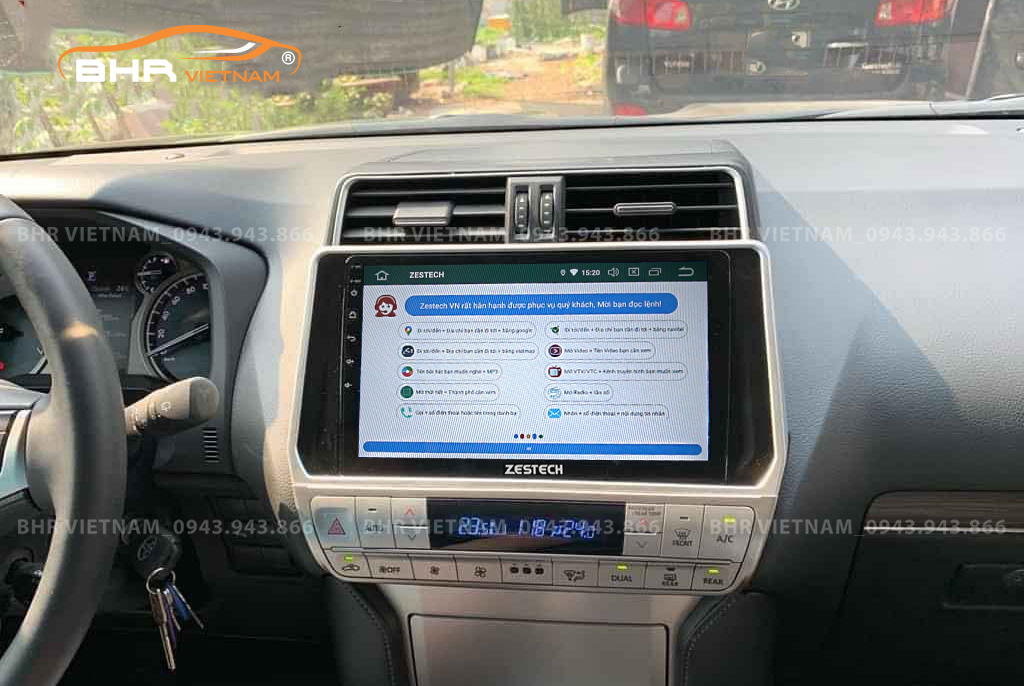 Điều khiển bằng giọng nói thông minh màn hình Zestech Z800 Pro+ Toyota Prado 2017 - nay