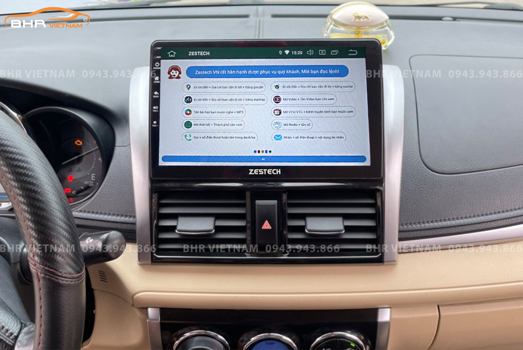Điều khiển bằng giọng nói thông minh màn hình Zestech Z900 Toyota Vios 2014 - 2018