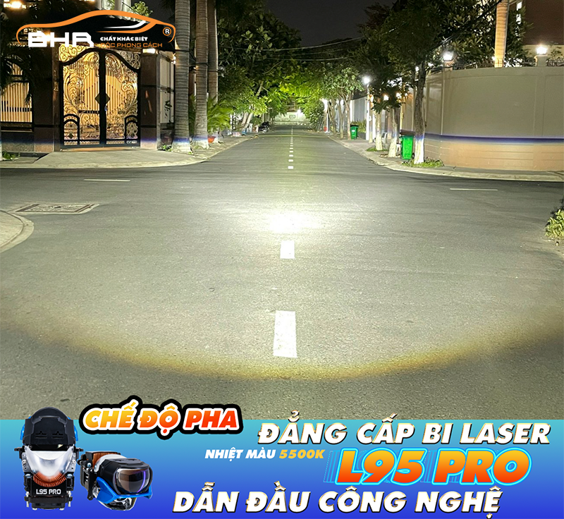 Đèn bi Laser Henvvei L95 Pro 2022 chế độ pha