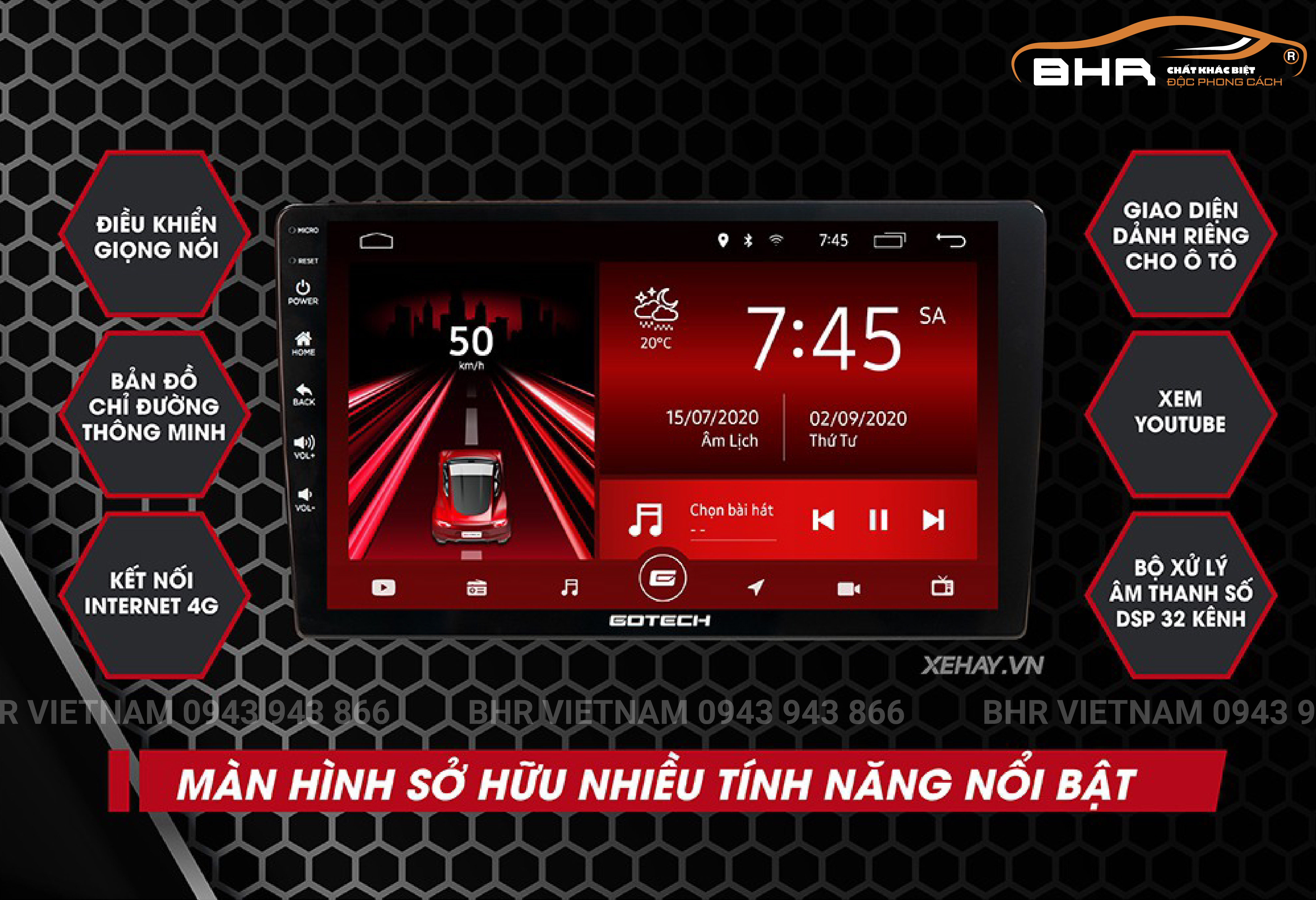 Tính năng vượt trội khi lắp màn hình Gotech