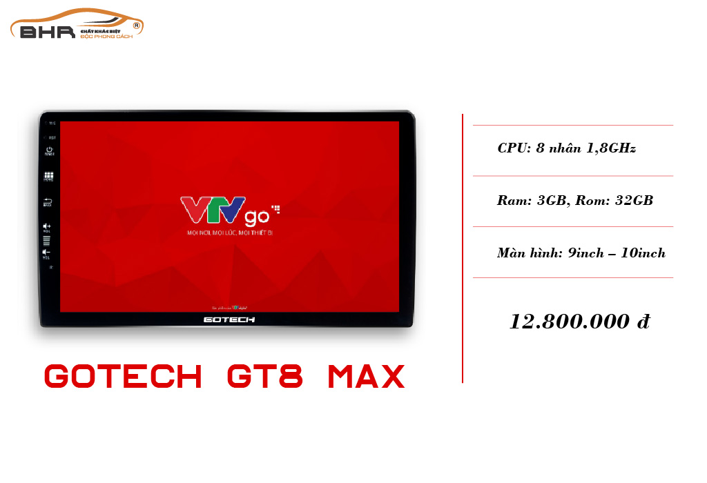 Màn hình ô tô Gotech GT8 MAX