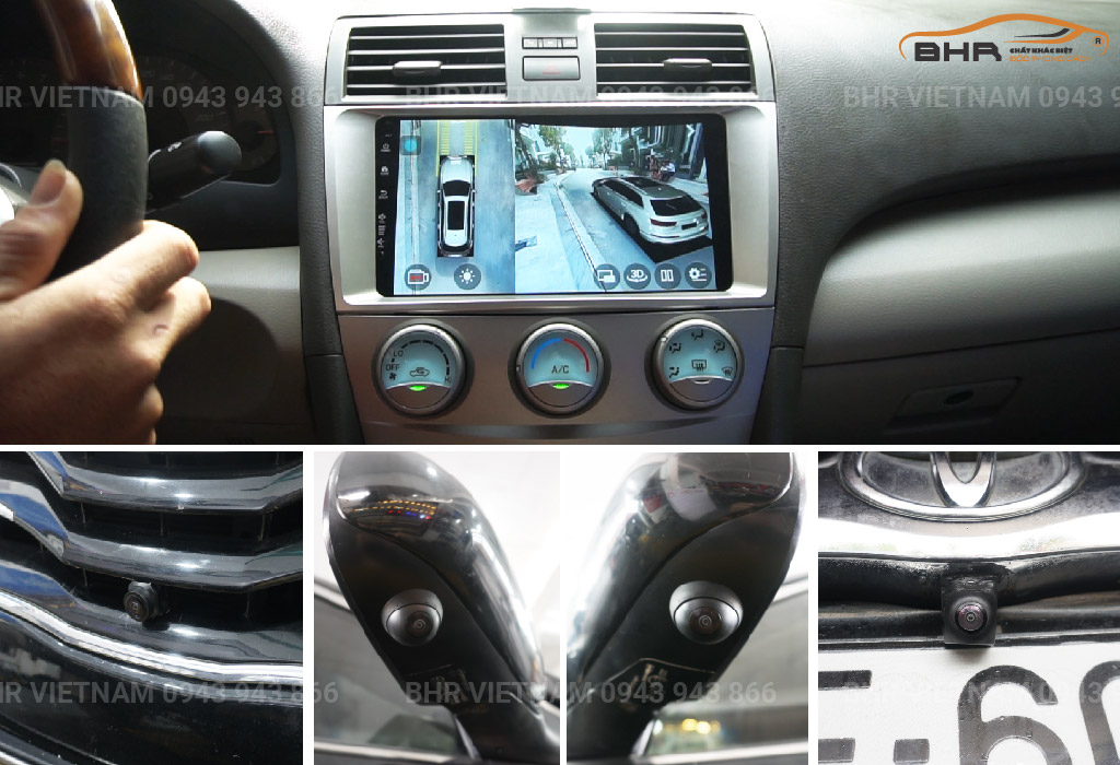 Màn hình ô tô liền cam 360 quan sát toàn cảnh hỗ trợ lái xe an toàn