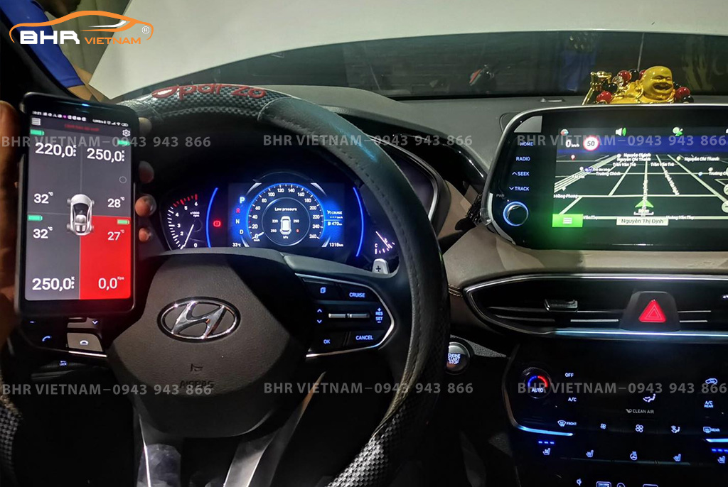 Cảm biến áp suất lốp cho xe Hyundai Santafe
